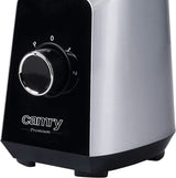 CR 4077 Standmixer Met 1,5L Glashouder, Smoothie Maker, Hochleistungsmixer, Mahlung, Eis-Zerkleinerung, Pulsfunktion, Edelstahlklingen, 2 Geschwindigkeiten, 1000W, Schwarz/Silber Kitchen Naty Shop
