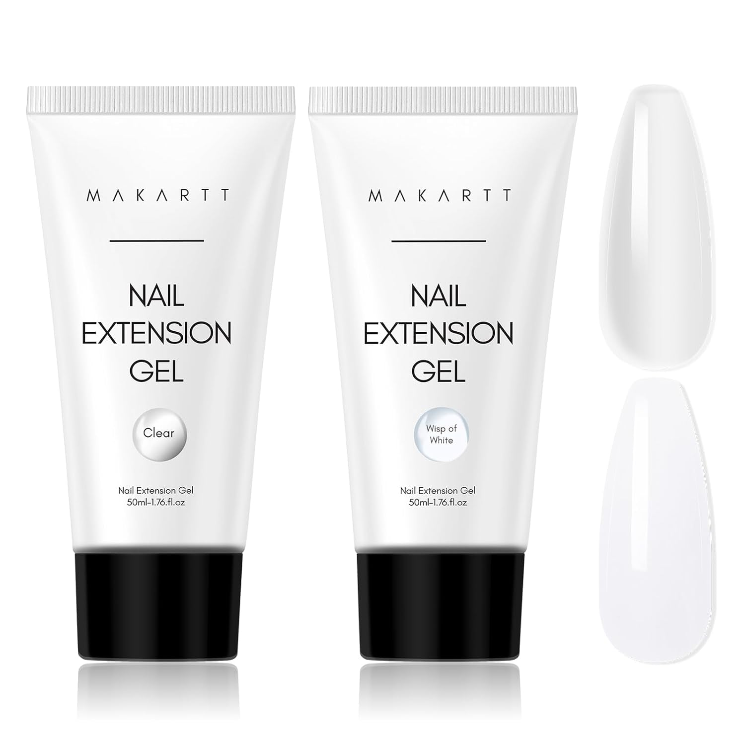 Makartt Poly Nail Extension Gel - 50 ML Extension Builder Acryl Poly Nägel Aufbaugel Extender Gel voor gelnagels voor nagelverlängerung, nagelstärkung, Nail Art Decoratie (transparant)
