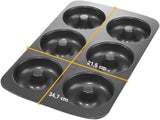 Birkmann, Easy Baking, Donutblech, Backform Für 6 Donuts, Mit Hochwertiger Antihaftbeschichtung, Ø 9 Cm, Mit Rezept, 881631 Vormen en bakplaten Naty Shop