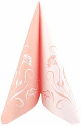 Appartina Elegantia 40X40 Cm Stofachtige Airlaid Servetten, Hoge Kwaliteit Bruiloft Servet, Stofachtige Bruiloft Servetten Wegwerp Servetten voor Verschillende Gelegenheden (Oud Roze)
