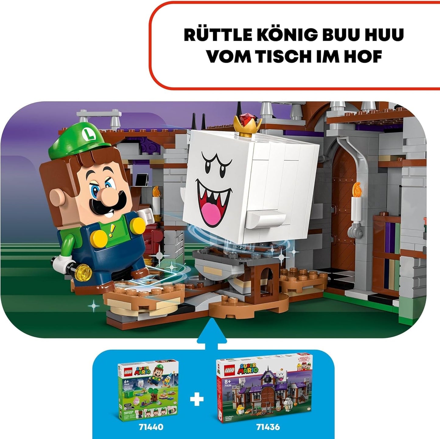 LEGO Super Mario King Buu Huu's spookhuis Spookhuis voor kinderen Nintendo verzamelset met baby Yoshi-cadeau voor jongens, meisjes en gamers vanaf 8 jaar 71436 Bouwsets Besuche in LEGO-Store