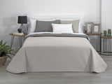 Estoralis | AVA | Omkeerbare boetiekquilt | Voor alle seizoenen | Kleur - Beige/Taupe | Voor bedmaat 80/90 cm. bed. (180 X 270 Cm. Ancho X Alto) | Gewatteerde quilt Quilts en quilts Naty Shop