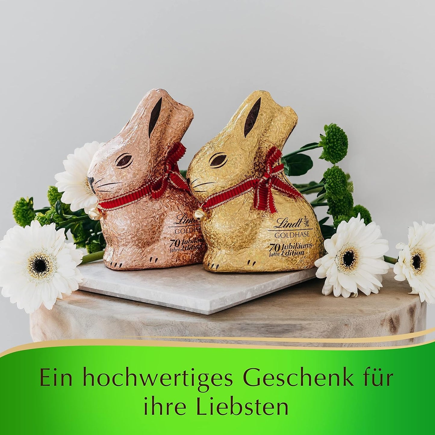 GOUDEN KONIJNTJE met Chocolade | 100 g HET GOUDEN KONIJNTJE | Premium witte chocolade en GOLDEN BUNNY Glamour Gold Edition chocolade | 100 g HET GOUDEN KONIJNTJE