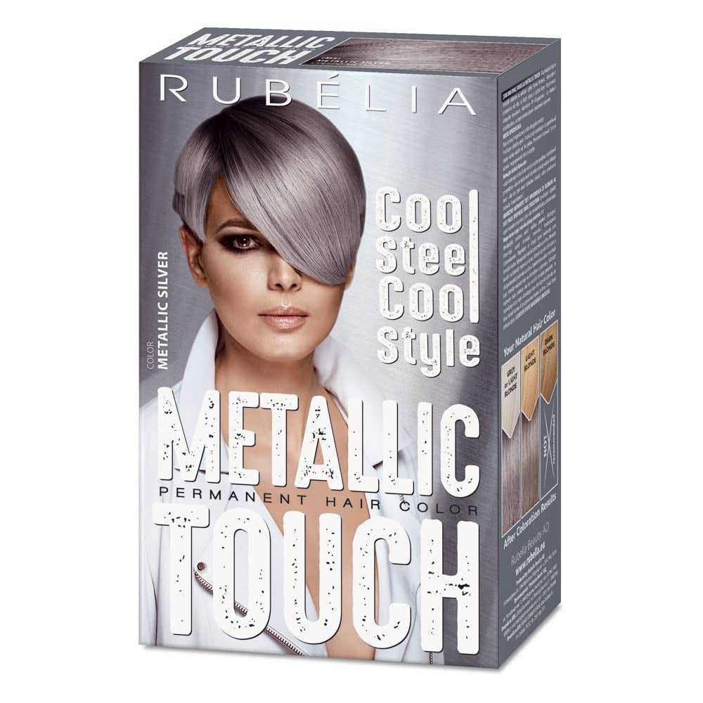 Metallic Touch permanente haarverf - metallic zilver, 1 verpakking - 115 ml Naty Shop haarverf standaardtitel