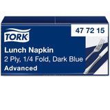 Tork 477840 Lime lunchservetten / 2-laags servetten voor kleine maaltijden of snacks / geavanceerde kwaliteit / 10 X 200 (2000) papieren servetten / 32,6 X 33 cm (L X B) / 1/4 vouw