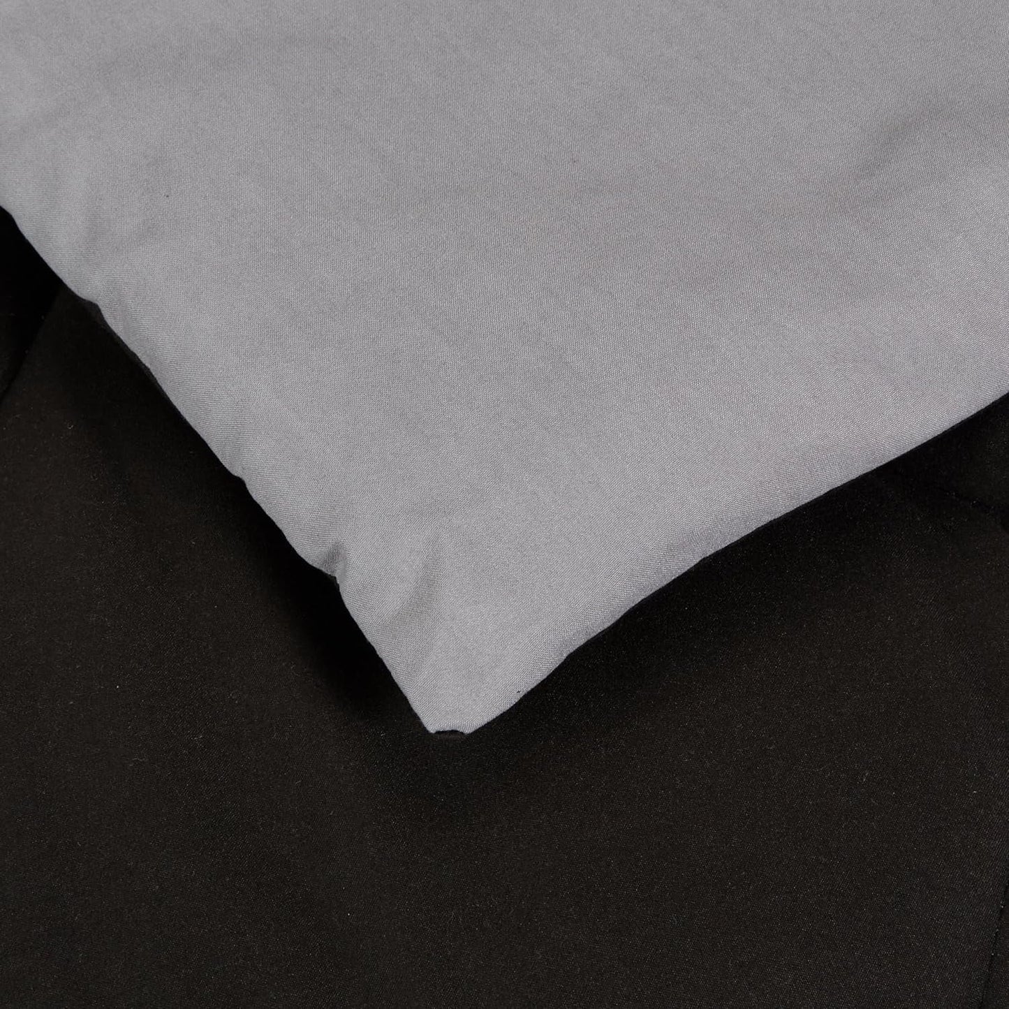 Amazon Basics microvezel dekbedovertrek, aan beide zijden te gebruiken, 220 X 240 Cm, grijs/zwart Dekbedden en dekbedden Naty Shop