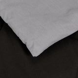 Amazon Basics microvezel dekbedovertrek, aan beide zijden te gebruiken, 220 X 240 Cm, grijs/zwart Dekbedden en dekbedden Naty Shop
