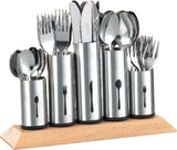 Bestekhouder van roestvrij staal, 1 verpakking, zilver Naty Shop Kitchen