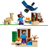 LEGO Minecraft Steve's Desert Expedition, videogameset voor jongens en meisjes, bioom met Steve, huis, beeldjes en kameelspeelgoed, gamercadeau voor kinderen vanaf 6 jaar 21251 Bouwsets Besuche den LEGO-Store