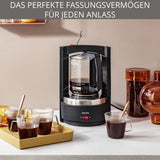 Krups T8 Filter-espressomachine, 850 Watt, automatische uitschakeling, 8-12 kopjes, 1 liter inhoud, permanent filter, verlichte aan/uit-schakelaar, eenvoudig te gebruiken, zwart, KM4689