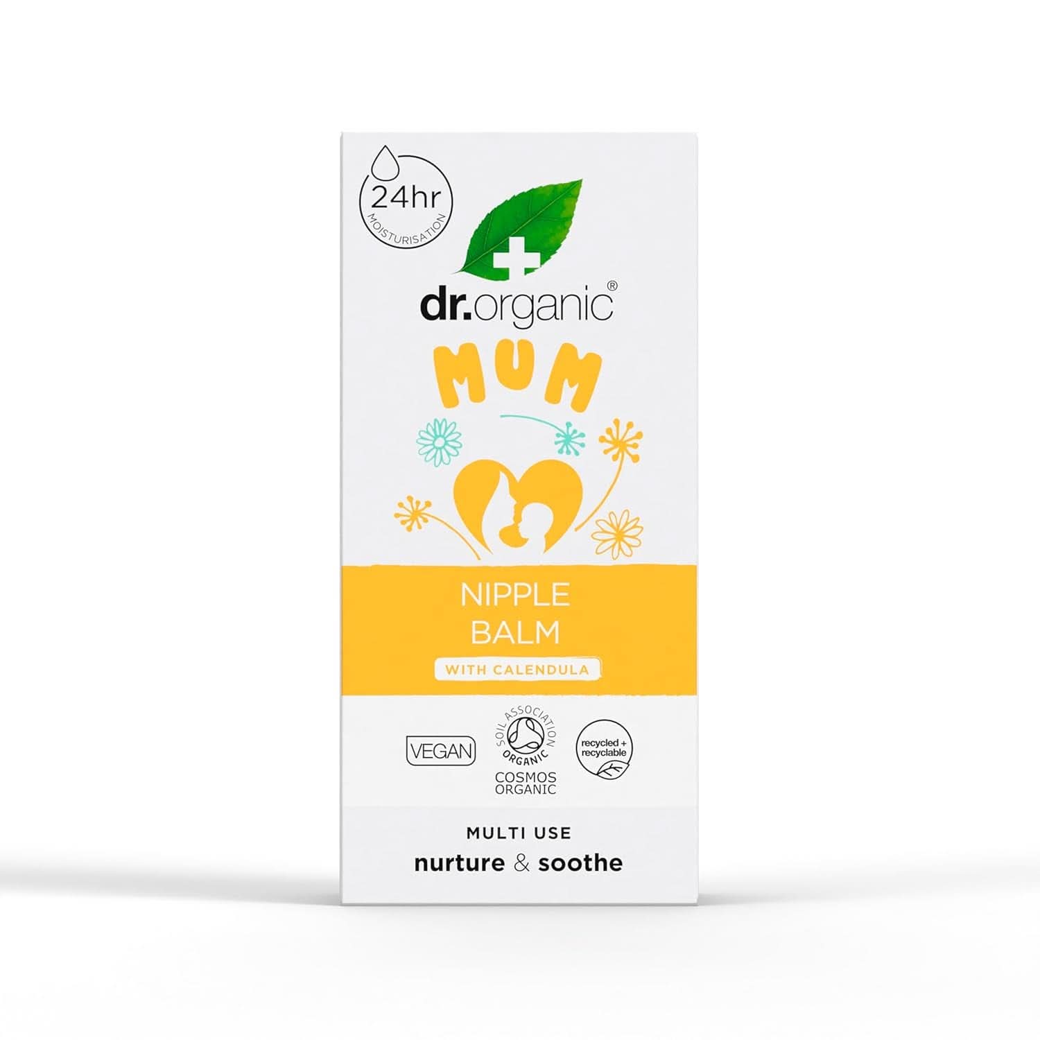Dr Organic Tepelbalsem met Calendula, Lanoline, Natuurlijk reliëf, Voor wonden en gebarsten tepels, 30 ml Accessoires Voeding en borstvoeding Bebe Naty Shop