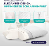 ZenPur Orthopedisch nekkussen 40x60-13cm, Memory Foam Hoofdkussen - Ergonomisch slaapkussen voor nek en schouders, Oeko-TEX gecertificeerd