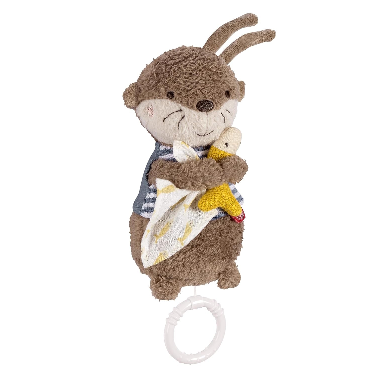Fehn muziekdoos babyslaaphulp schaap - knuffel met opzetstuk - slaaphulpliedje "Brahms lullaby" - kinderspeelgoed voor onderweg en thuis - muzikaal speelgoed voor baby's en kinderen Babyspeelgoed Naty Shop Otter