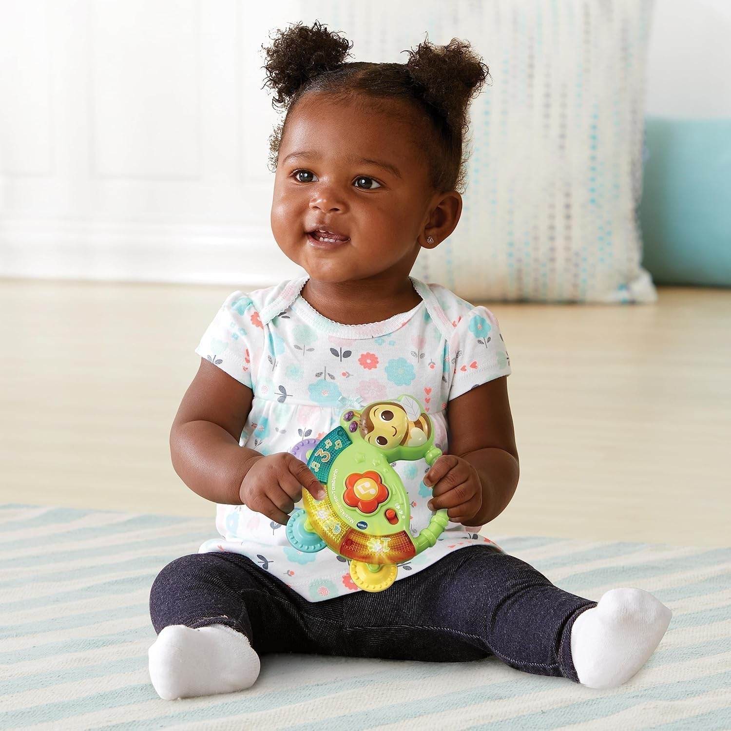 Vtech Baby Musical Bee Tamboerijn - Muzikaal speelgoed met cijfers, grappige geluiden, zinnen en liedjes - Voor kinderen van 3-36 maanden Babyspeelgoed Naty Shop