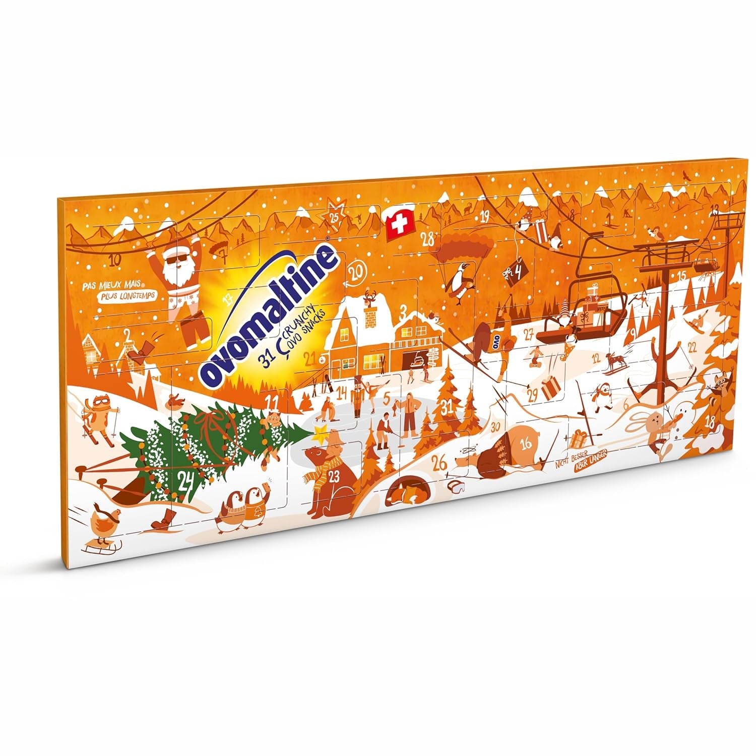 Ovomaltine OVO BREAK Wafel- en Chocoladereep - een knapperige snack met de onmiskenbare smaak van onze populaire Creme Crocante, uiteraard zonder palmolie (4 x 39 g)