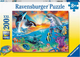 Ravensburger kinderpuzzel - 12900 Oceaanbewoners - Onderwaterpuzzel voor kinderen vanaf 8 jaar met 200 stukjes in XXL-formaat Puzzel Naty Shop Standaard titel