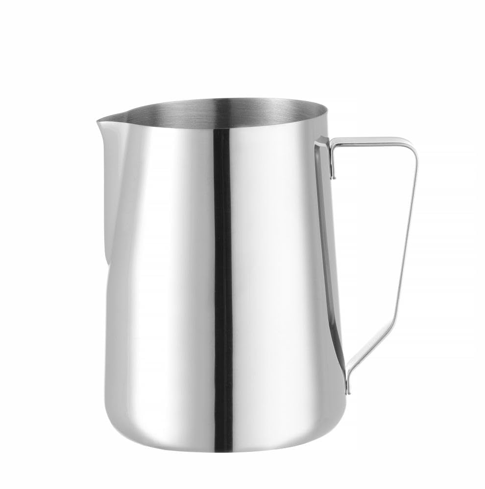 HENDI Multifunctionele mok, vaatwasmachinebestendig, melkkan, roomkan, 1,5 l, ø112 x (H) 161 mm, RVS 18/10