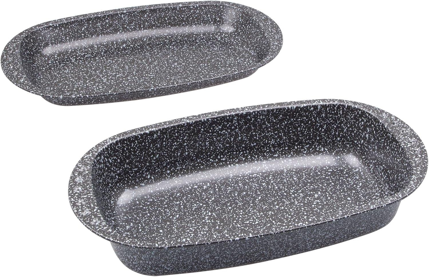 C|H|G Brotback- en Bratenform Mit Deckel "Granito", Skandia Xtreme Plus: 4-Fach Antihaftbeschichtung in Granitoptik, 37 X 20 X 7 Cm, Made in Germany Vormen en bakplaten voor het bakken Naty Shop