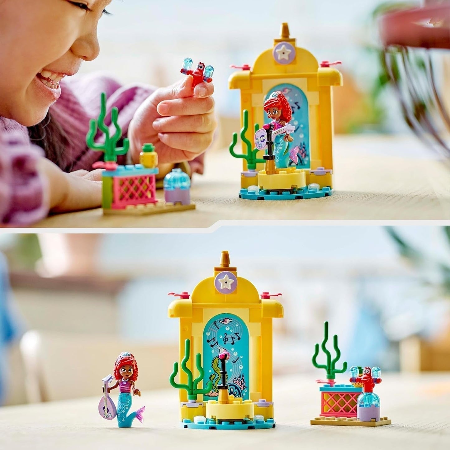LEGO Ç€ Disney Prinses Arielle's muzikale podiumbouwspeelgoed voor kinderen met 2 figuren, cadeau-idee voor meisjes en jongens vanaf 4 jaar en fans van tv-series, kinderspeelgoed 43235 Bouwsets Beuche in LEGO-Store