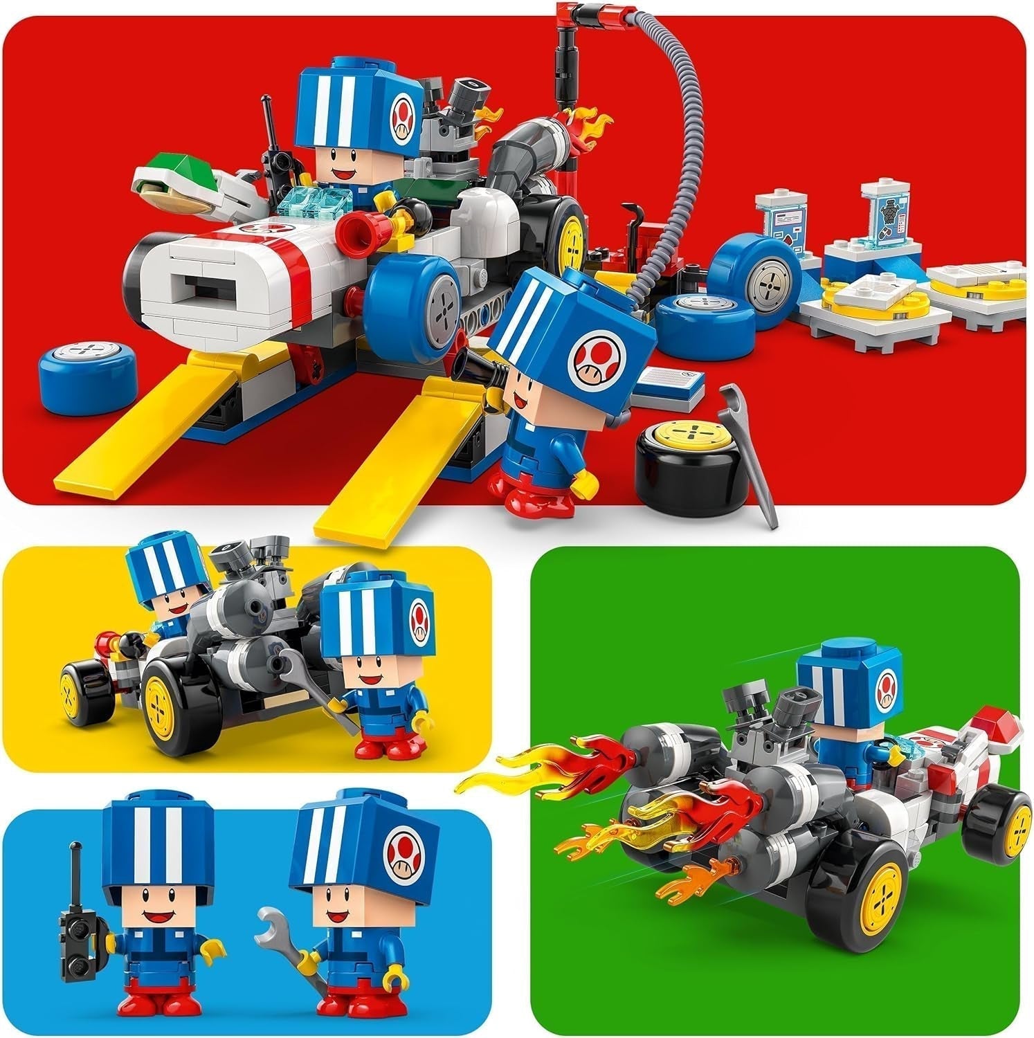 LEGO Super Mario: Mario Kart - Toad's Workshop, Nintendo-personage, aanpasbaar speelgoed, avonturenset, cadeau voor jongens, meisjes en gamers vanaf 8 jaar 72035 Bouwsets Besuche den LEGO-Store