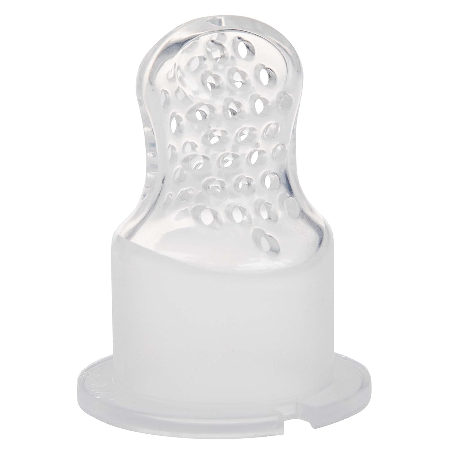 Nuby Silicone Fruit Feeder Knabbelaar - Fruitvoeder voor baby's 6 maanden en peuters - Bijtring voor fruit, groenten en puree - BPA-vrij - Roze - 6+ maanden