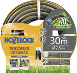 HOZELOCK Slang - Ultramax 12,5 mm x 30 m, tot 70% gerecycled PVC, robuust, weerbestendig, torsiebestendig, buig- en pletbestendig, grijs