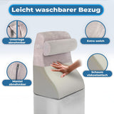Traagschuim leeskussen | Ergonomisch rugkussen en wig voor bed, bank en bank | Orthopedisch steunkussen voor rugpijn en spanning