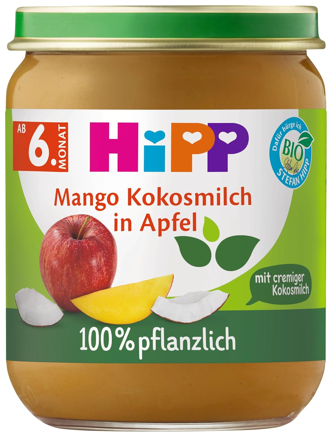 HiPP biologische mango-appel-kokosmelk 6-pack (6 x 160 g)