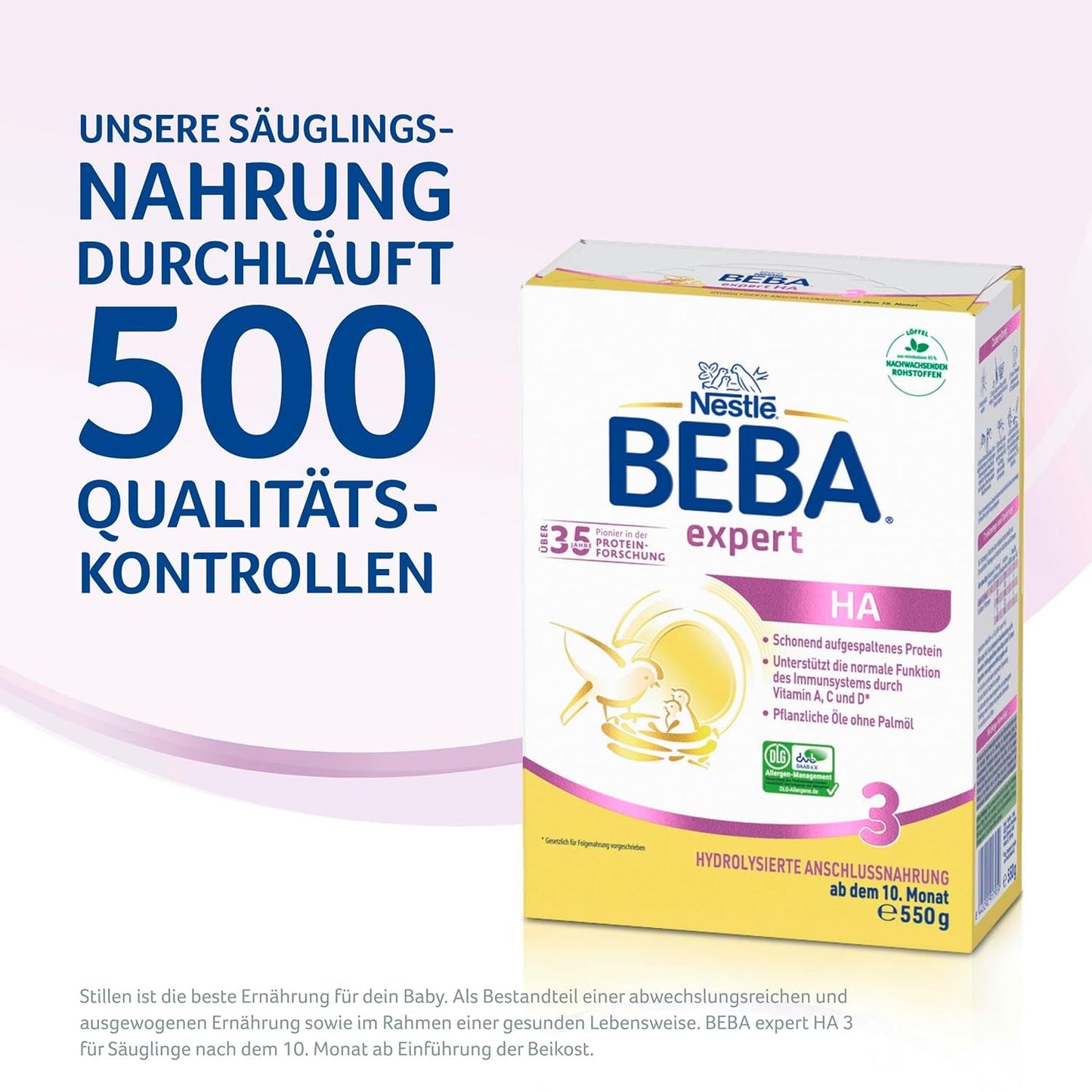 BEBA expert HA 3 Gehydrolyseerde vervolgformule, vanaf 10 maanden, 1 pakje (1 x 550 g)
