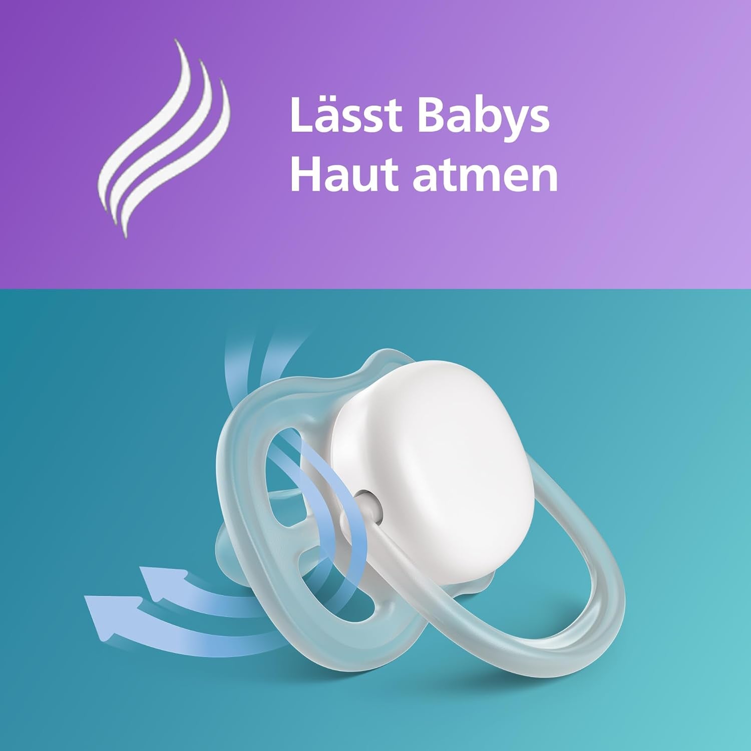 Philips AVENT ultra air Fopspenen - Lichte en ademende fopspenen voor baby's van 0-6 maanden, BPA-vrij, met draagtas als sterilisator, 2-pack, model SCF085/24