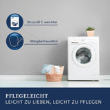 Billerbeck donzen kussen Martina - Kussen in 80 X 80 Cm - Kussen met stevige ondersteuning - Ganzendons 15% en veren 85% Naty Shop standaard kussens