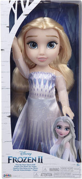 Disney Frozen 2 Elsa pop - 35 cm grote, beweegbare pop in iconische modejurk en lang golvend haar voor extra plezier, voor meisjes vanaf 3 jaar, 214894