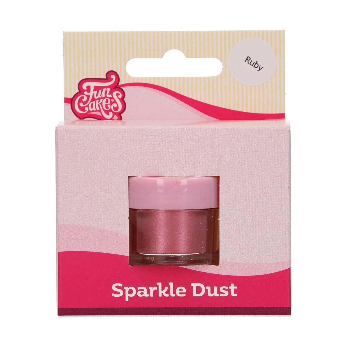 Funcakes Sparkle Dust Ruby: Foodgrade bruispoeder voor taartdecoratie, Halal gecertificeerd