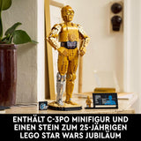 LEGO Star Wars C-3PO B, bouwbare Droid, model om te verzamelen, bouwen en tentoon te stellen, nostalgisch cadeau-idee voor volwassenen en fans, verzamelstuk, fantasiespeelset 75398 Bouwsets Besuche in LEGO-Store