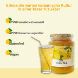 Easycookasia Koreaanse drank – Yuzu-thee | Fruitig, zoet en citrus | Met vitamine C | Voor thee, limonade, cocktails en desserts | Ontdek de Aziatische theecultuur (500g)