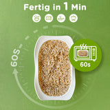 Elf-Family Konjak Reis Thai Brauner Shirataki Bowl -[Diätbox voor 1 Wo.] - Instant Jasmin Reis - Fertiggerichte voor Mikrowelle - Natürlich Superfoods Mikronährstoffe - Vegan/Low Carb/Fettfrei- 6er Box