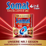 Somat Excellence plus 4In1 Caps (50 Caps), Naty Shop vaatwastabletten
