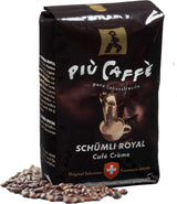 Café Crème Kaffeebohnen, würzig, kräftig, intensiv en gehaltvoll, Arabica en Robusta, Schweizer Trommelröstung, ganze Bohnen für Volllautomaten Schümli Royal 1 kg