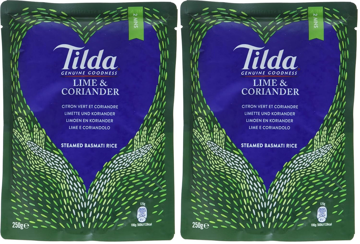 TILDA Gestoomde Basmatirijst met Limoen en Koriander voor de Magnetron, 250g
