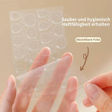20 Jelly-nagellijmtabletten - Doorzichtige, sterke dubbelzijdige zelfklevende pads Waterdicht Herbruikbaar Druk op nagels DIY-manicureset Nagelaccessoires