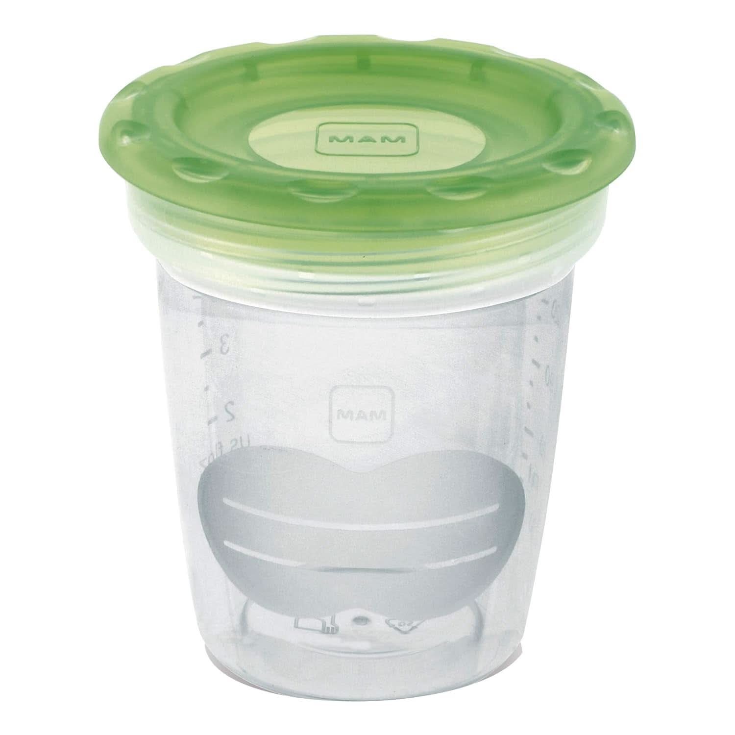 MAM Set van 5 containers voor melk en voedsel, gemaakt van plastic, zonder Bpa en Bps Accessoires Voeding en borstvoeding Bebe Naty Shop
