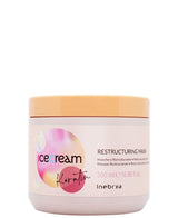 Herstructurerend masker met Keratine Ice Cream. Herstructurerend haarmasker, 500 ml Naty Shop haarmasker 500 Ml (1 pakje)