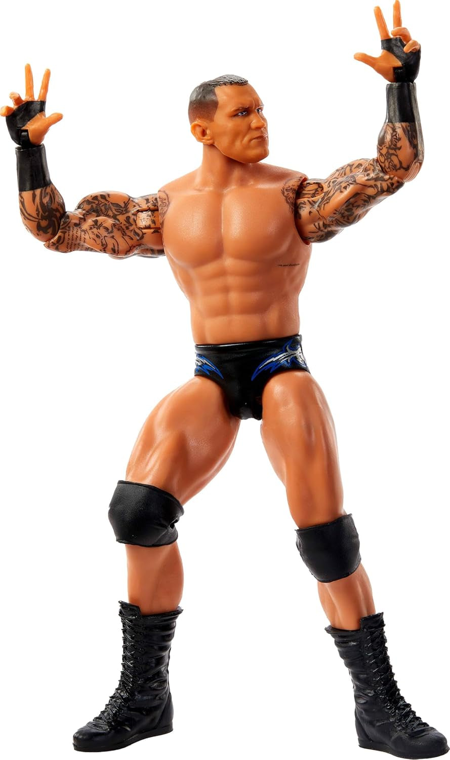Mattel WWE Randy Orton-actiefiguur, Main Battle-serie #154, ca. 15 cm hoog Verzamelbaar personage met 10 bewegingspunten en realistisch uiterlijk, JCV42, [Multicolor] Actiefiguren Naty Shop