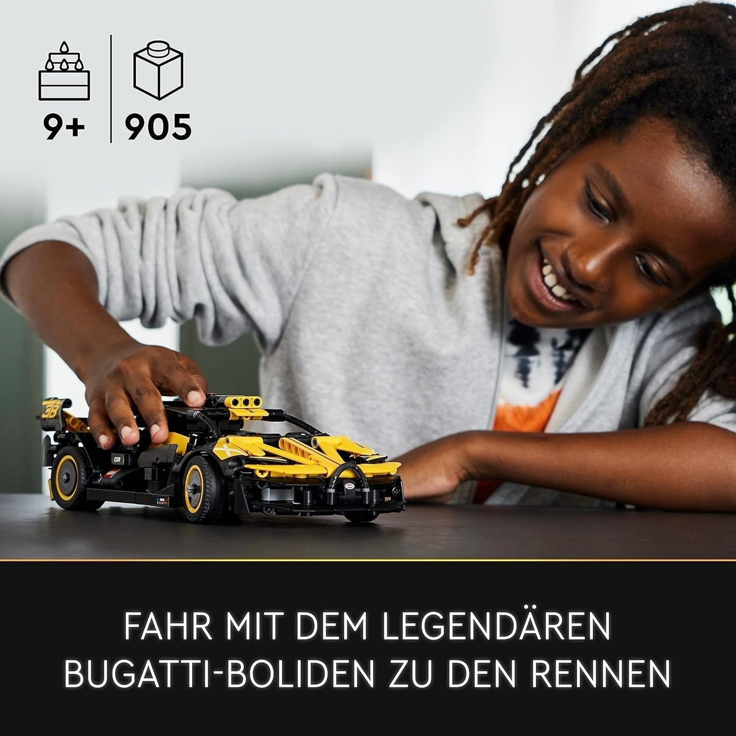 LEGO Technic Bugatti Raceauto, Automodelbouwset, Sportwagenspeelgoed, Iconische verzamelautoset, Bouwspeelgoed vanaf 9 jaar 42151 Bouwsets Bekijk de LEGO-Store