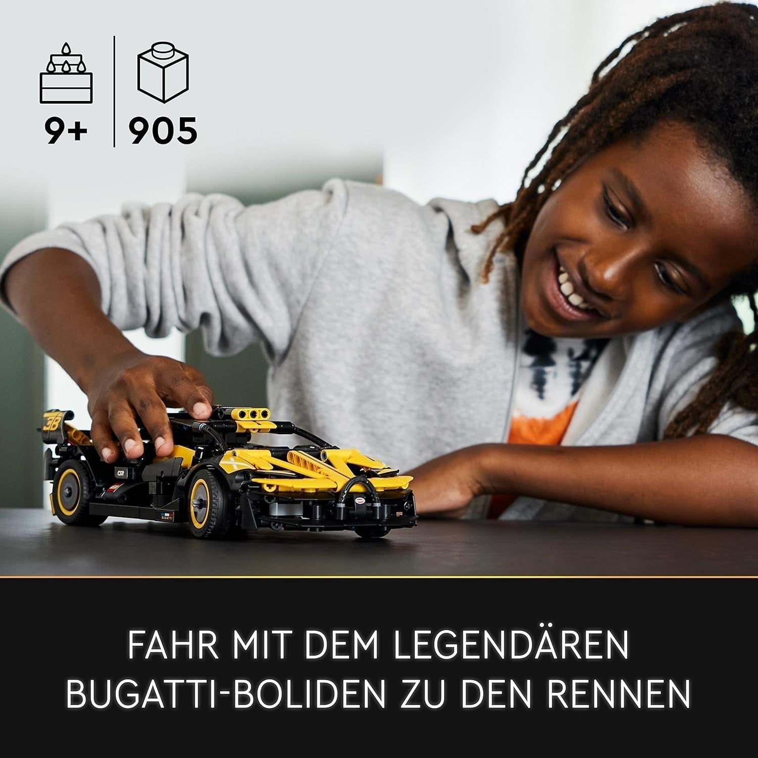 LEGO Technic Bugatti Raceauto, Automodelbouwset, Sportwagenspeelgoed, Iconische verzamelautoset, Bouwspeelgoed vanaf 9 jaar 42151 Bouwsets Bekijk de LEGO-Store