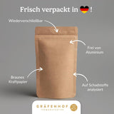 Biologische Yerba Mate-thee De originele 1 kg losse mate-thee Hoge cafeïne, ongebrand, luchtgedroogd, in het laboratorium geteste mate-bladeren, verpakt in Duitsland Premium kwaliteit Gräfenhof