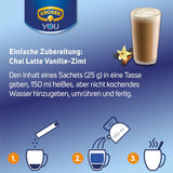 KRÜGER YOU Chai Latte Vanille Kaneel, instantbereiding voor melkdranken, op smaak gebracht met vanille en kaneel, 250 g (10 zakjes van 25 g)