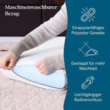 LUCID memory foam kussen met gel 40x60 cm - ademend - verkoelend effect - wasbare hoes - Oeko-Tex gecertificeerd kussen, wit