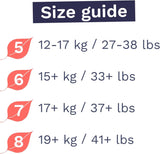 Milieuvriendelijk slipje, maat 7 (17 kg+), 16 stuks, wegwerpondergoed voor gevoelige en allergische huid, geurvrij, zijtekening