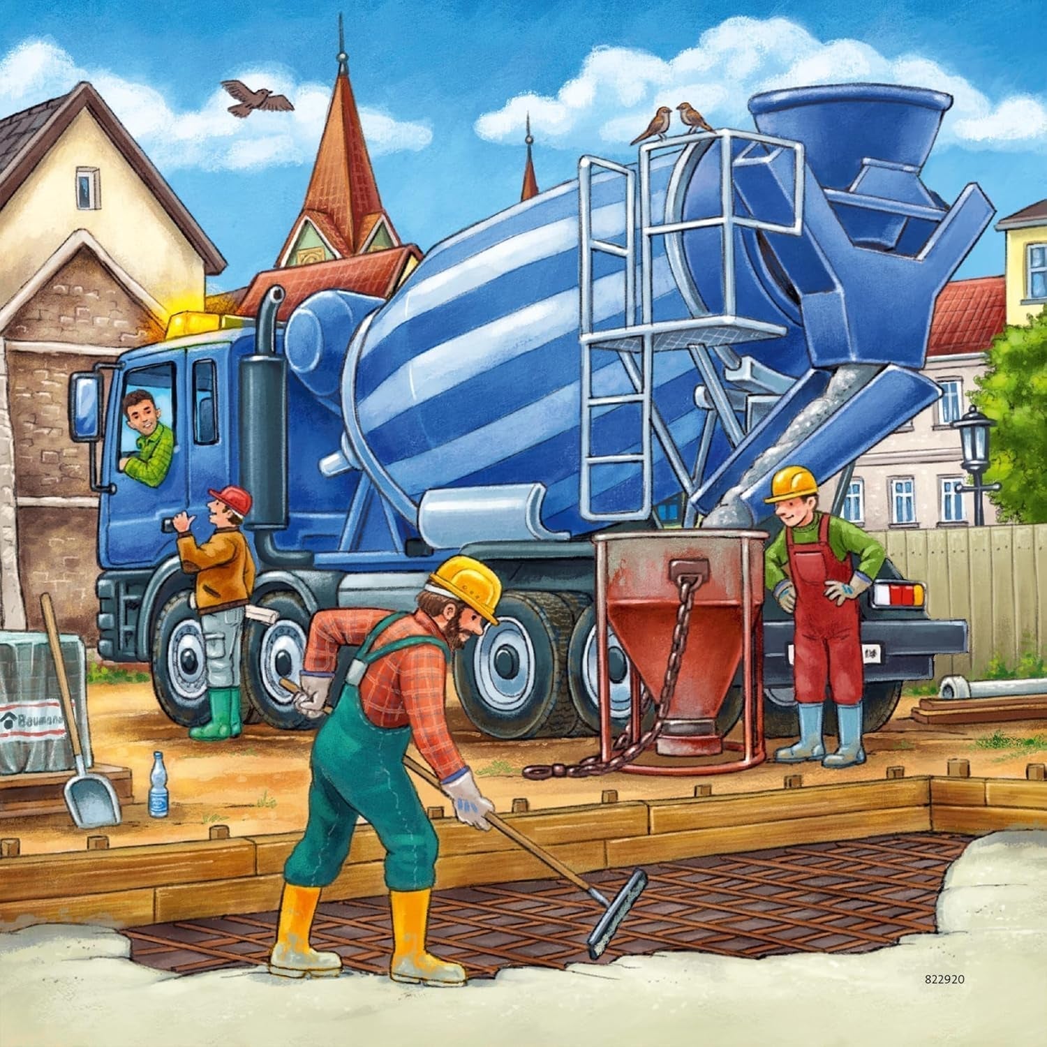 Ravensburger Puzzel voor kinderen - 09226 Grote bouwvoertuigen - Puzzel voor kinderen vanaf 5 jaar, met 3X49 stukjes Puzzel Naty Shop